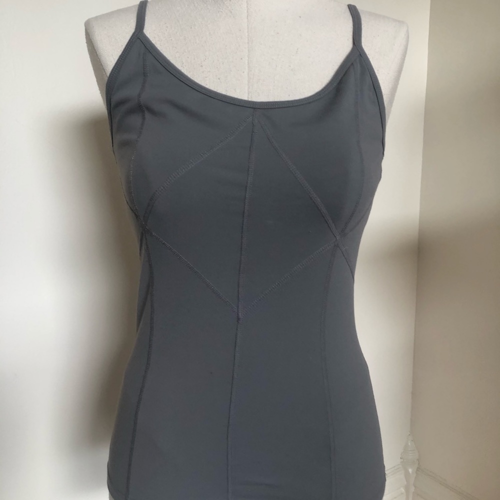 Yoga top with built in bra